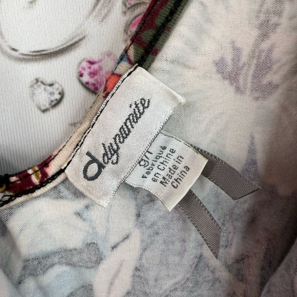 Dynamite dress flowers bird parrot tropical green black Multicolor Floral Dress - Picture 9 of 12